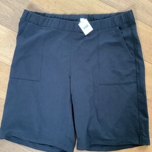 Pure Jill Black Shorts with Pockets